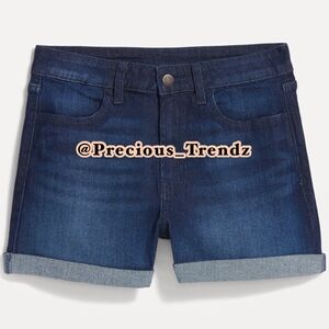 1️⃣0️⃣ Old Navy High-Waisted Wow Jean Shorts 3” Inseam Plus Size 22 Dark wash